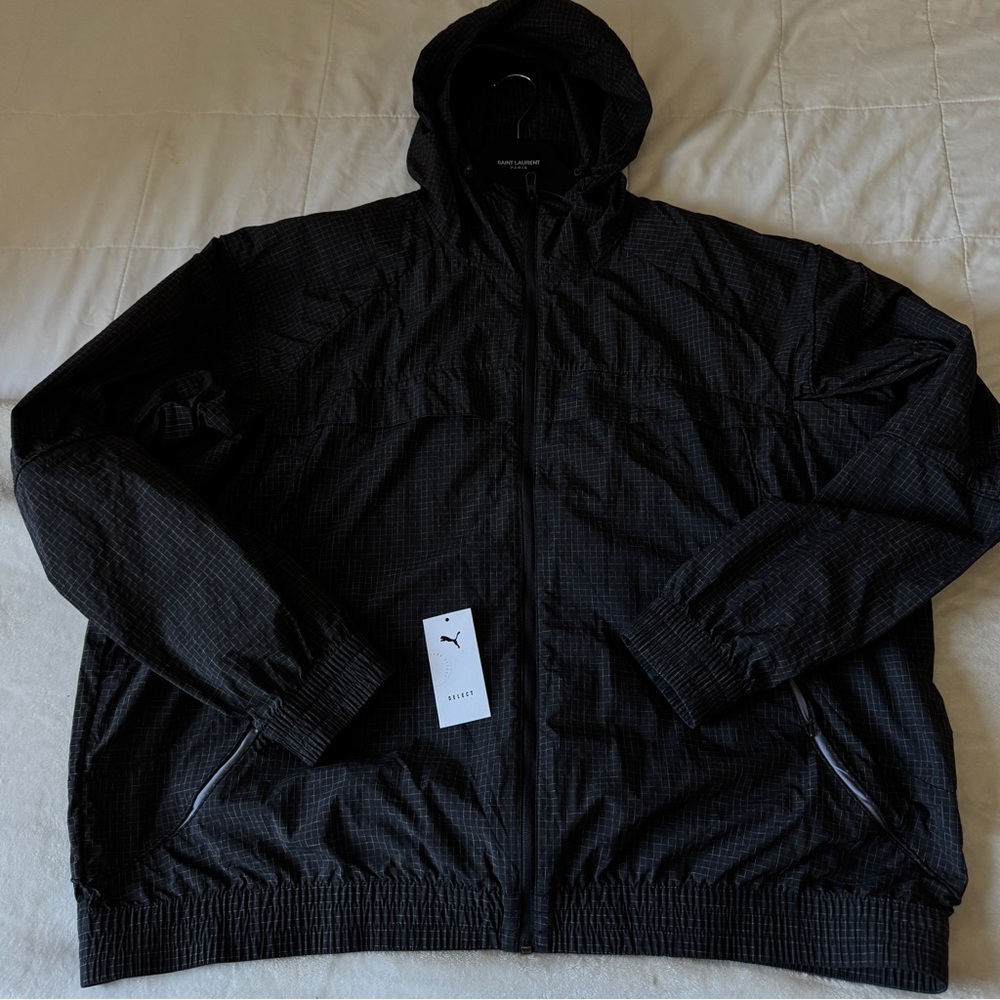 Puma Black Jacket With Saint Laurent Hanger